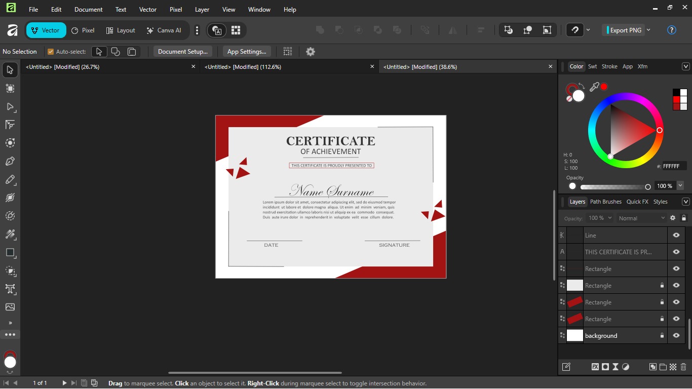 Brand Identity Package dengan Affinity